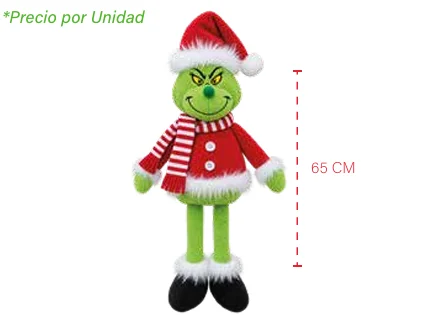 MUÑECO NAVIDEÑO GRINCH EXTENDIBLE 65 CM HN98635