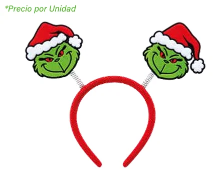 DIADEMA CARAS DE GRINCH