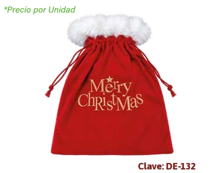 MORRAL / SACO DE SANTA CLAUS 48 X 70 CM