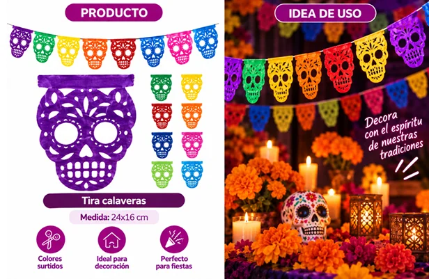 ENRAMADA 1/16 CALAVERA MUERTO