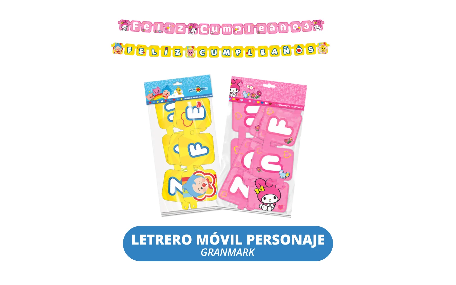 LETRERO MOVIL GRANMARK PERSONAJE