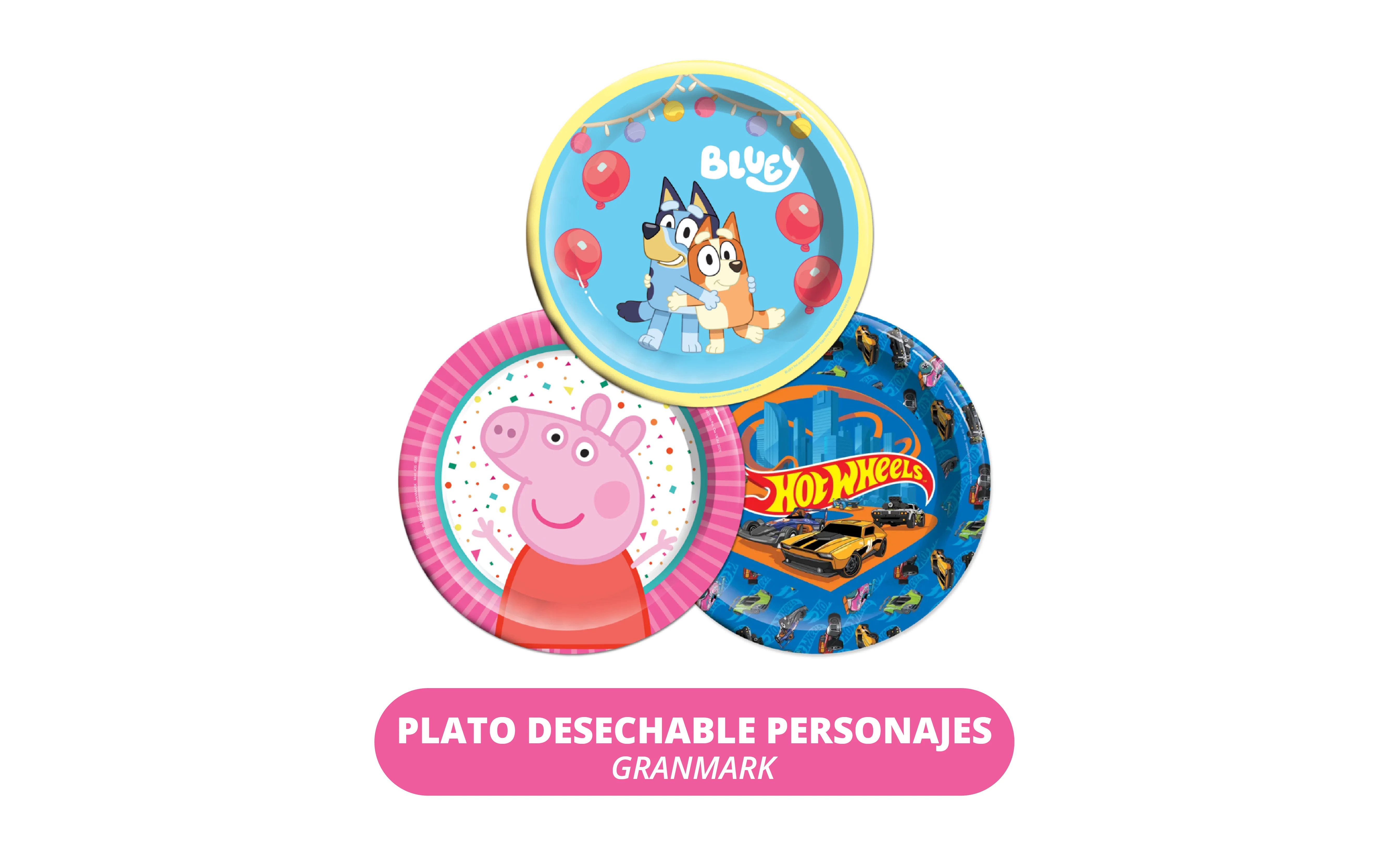 PLATO DESECHABLE GRANMARK PERSONAJE