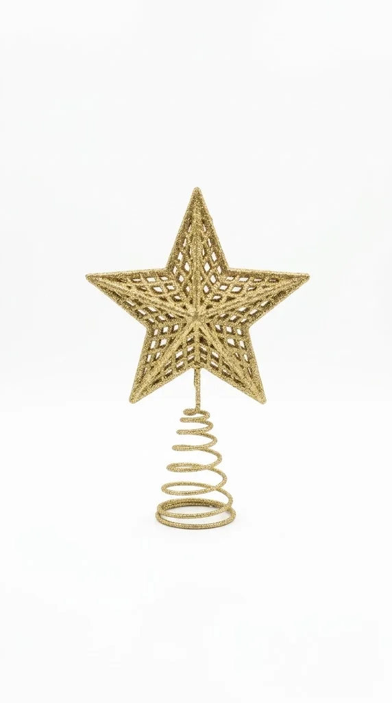 PUNTA DE ÁRBOL ESTRELLA CON ONDAS