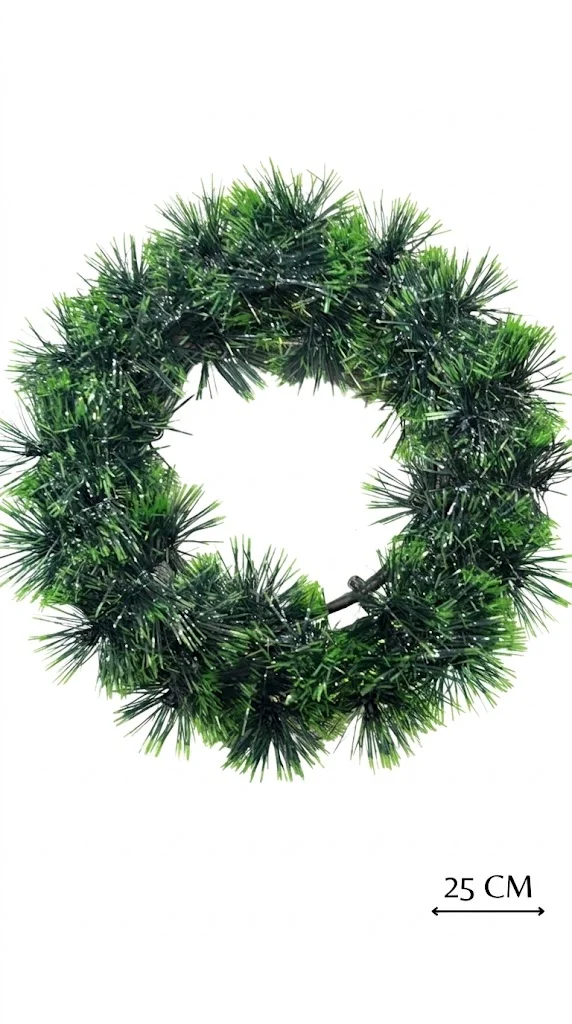 CORONA DE NAVIDAD CHICA 25CM