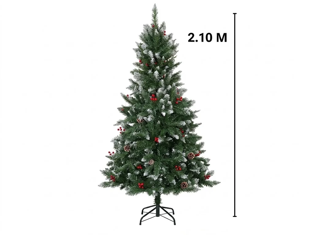 ÁRBOL NAVIDEÑO NEVADO 2.10M