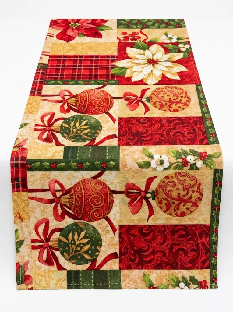 MANTEL NAVIDEÑO DE TELA