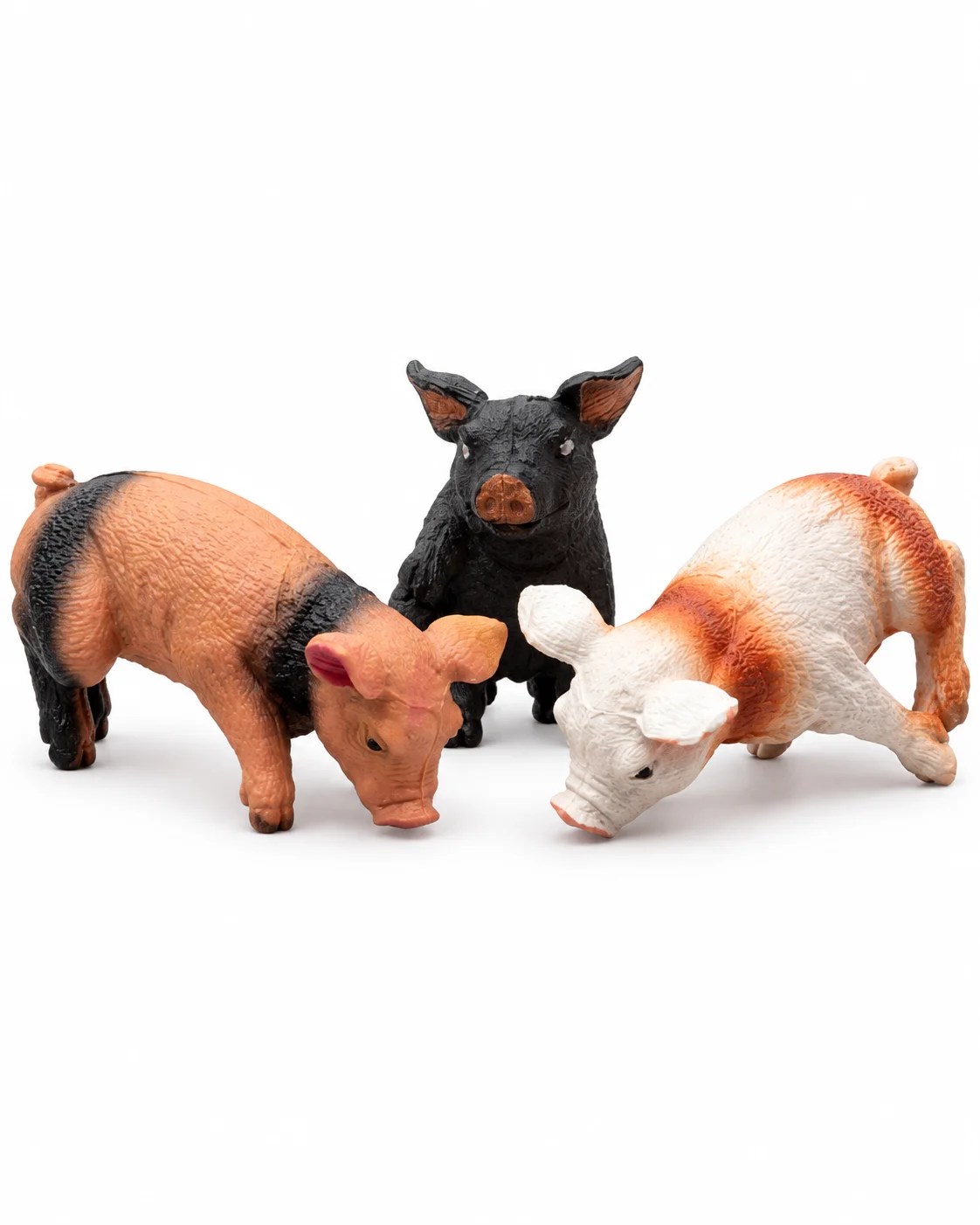 ANIMALES PLASTICO PUERCO 3 PZS