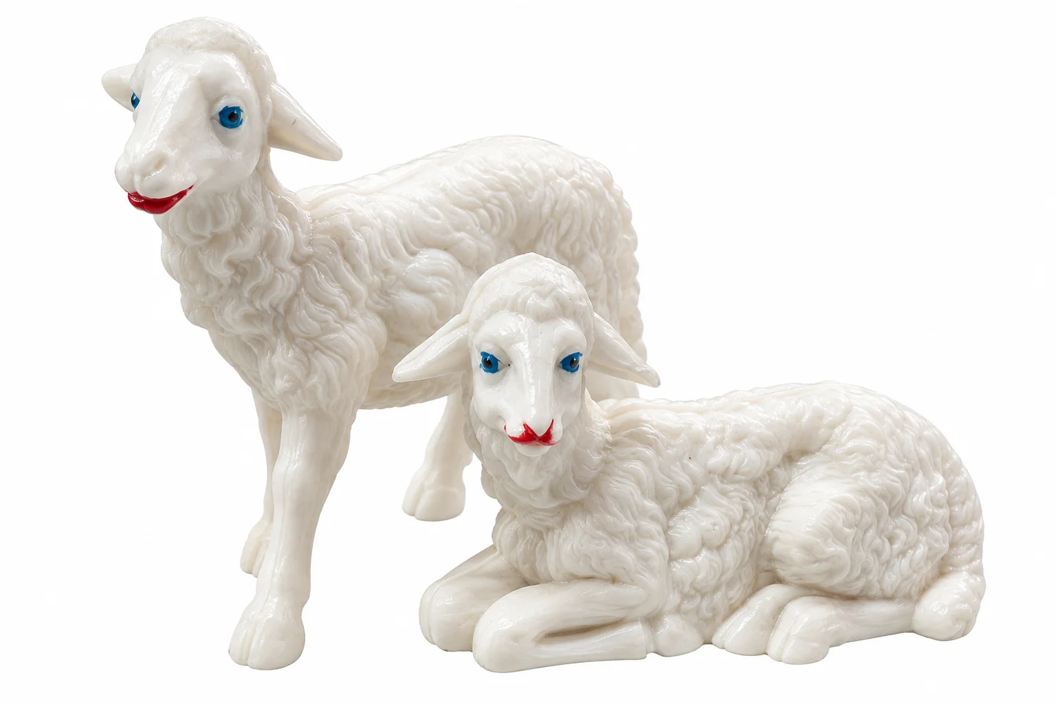 ANIMALES PLASTICO BORREGO GRANDE 2 PZS