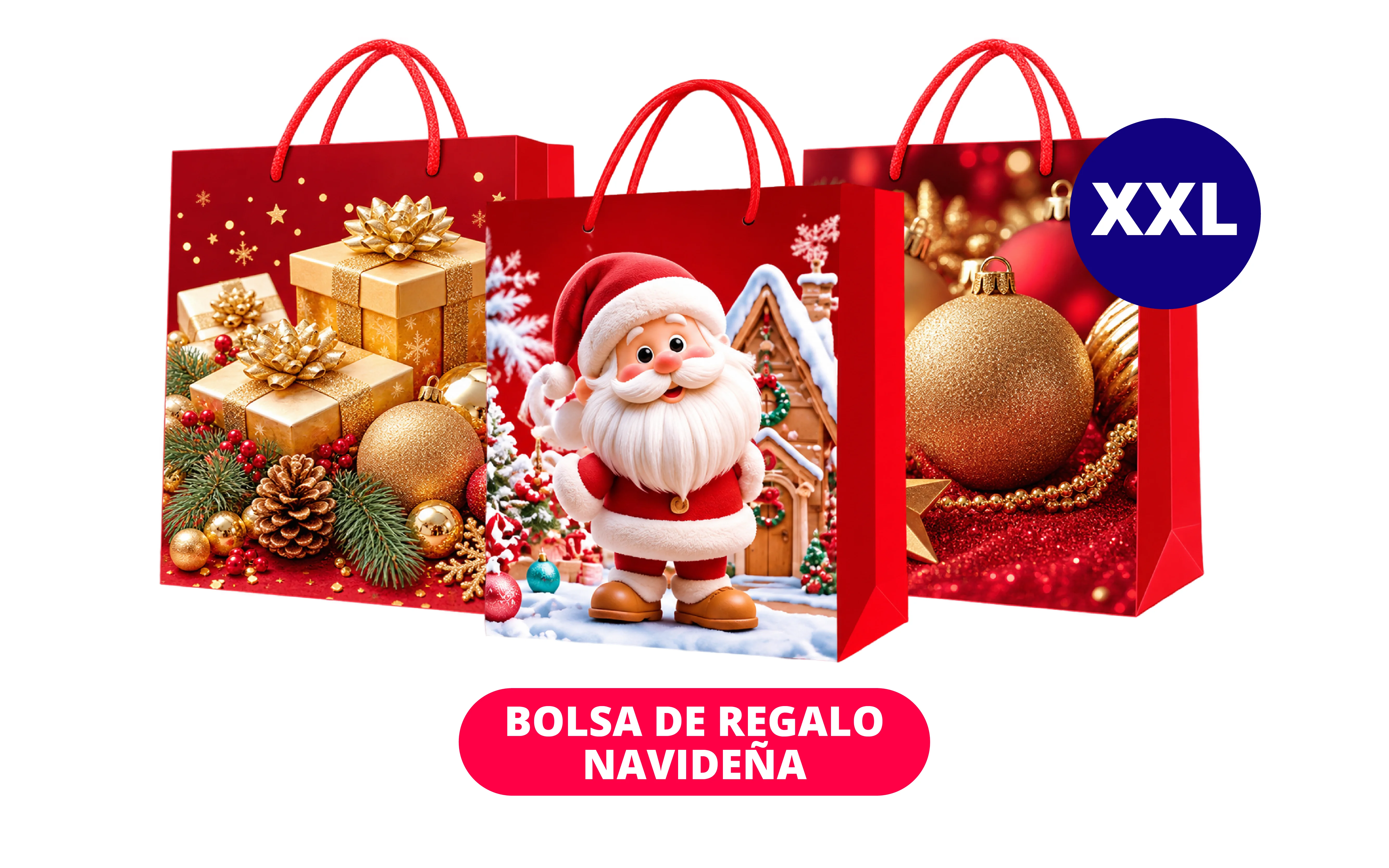 BOLSA DE REGALO NAVIDAD XXL INDIVIDUAL
