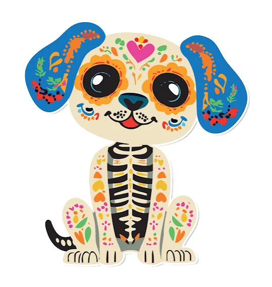 ADORNO MOVIL DIA DE MUERTOS PERRITO GRANMARK